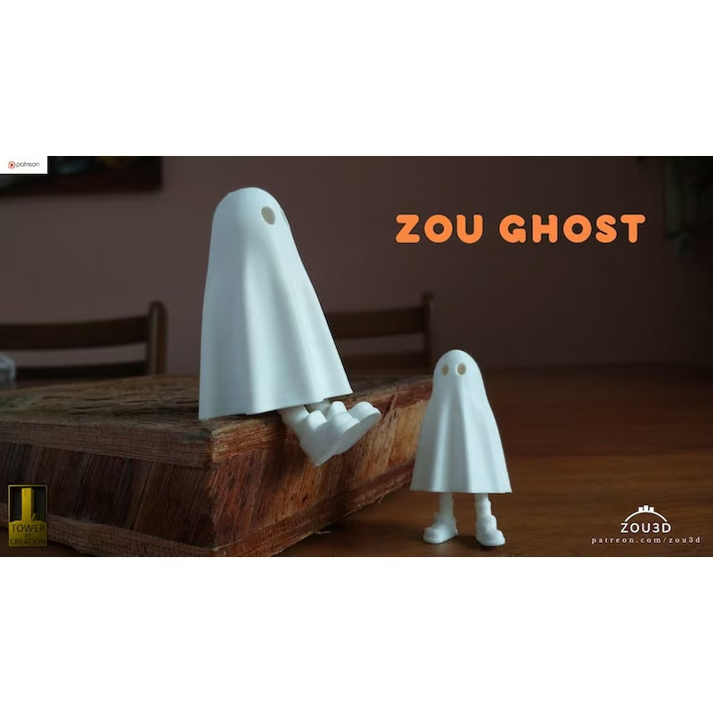 3d printed ghost with feet, Cute Halloween decoration