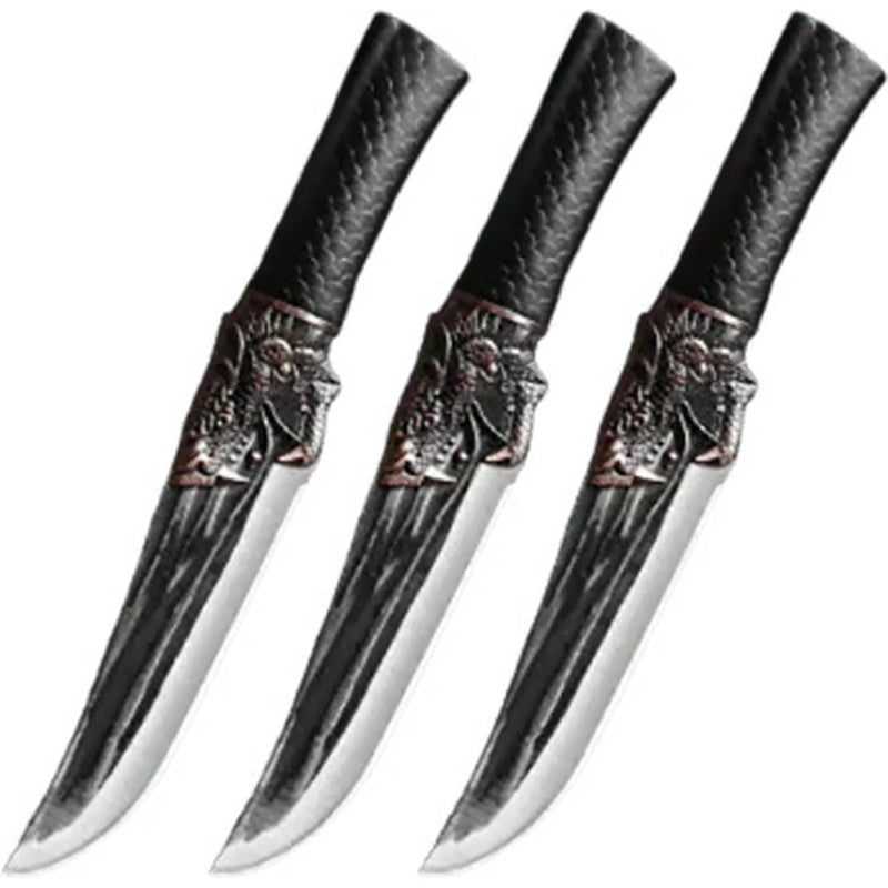 🔪Bone-cutting knife with dragon decoration and scabbard🍽️