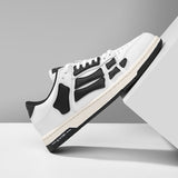 AIVIIRI MFS003-111 White and Black Low-Top Sneakers