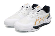 ASICS Court Shoes White Gold Navy