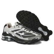 Nike Shox Ride 2 Sneakers in White, Gray and Red