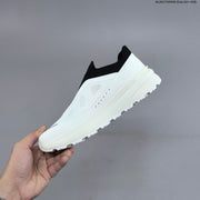 Descente Dualis Primer Slip-On Sneakers, White and Black