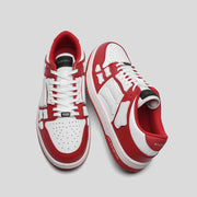 AIVIIRI Red and White Low-Top Sneakers MFS003-324