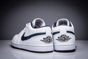 Jordan Air Jordan 1 Low White and Black Sneakers