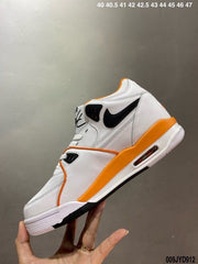 Nike Air Flight 89 White Orange Black Sneakers