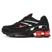 Nike Shox Ride 2 Sneakers in White, Gray and Red