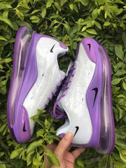 Nike Air Max 720 White and Purple Sneakers