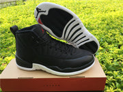 Jordan Air Jordan 12 Black Nylon High-Top Sneakers