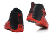 Air Jordan 12 Black and Red High-Top Basketball Sneakers