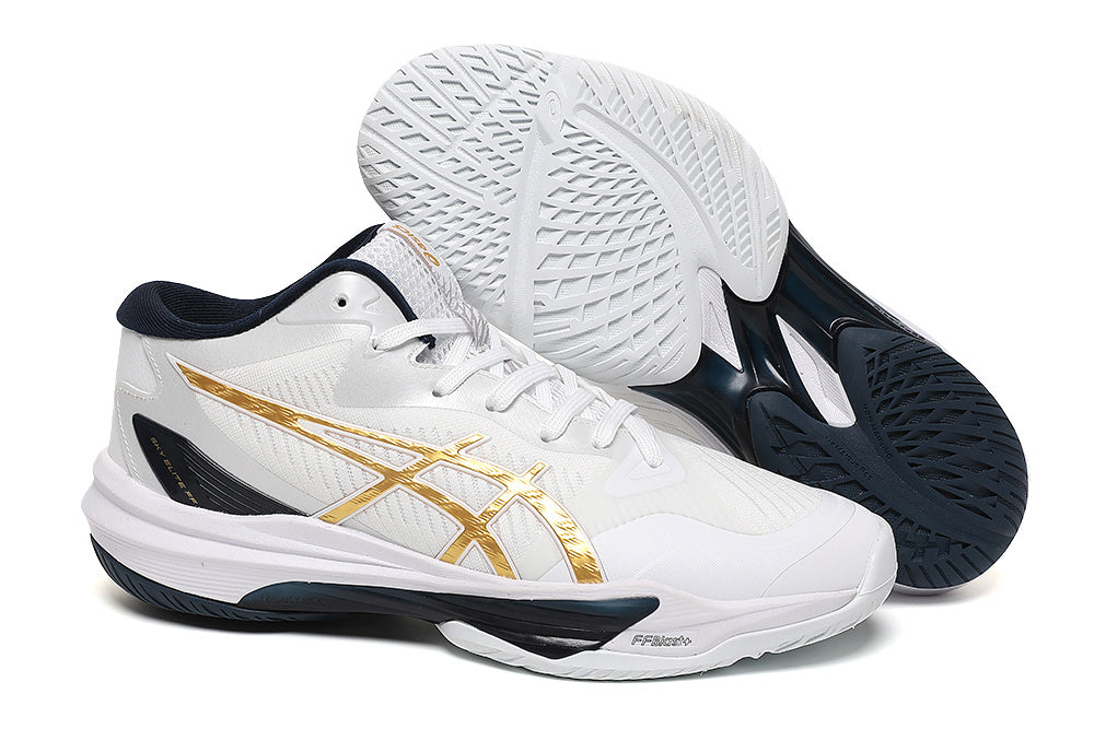 ASICS Sky Elite FF Volleyball Shoes White Gold