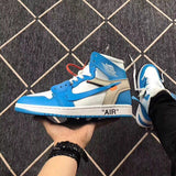 Air Jordan 1 High Off-White University Blue Sneakers