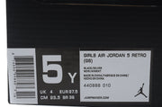Jordan Air Jordan 5 Retro Black and Silver High-Top Sneakers