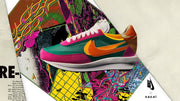 Nike LDV Waffle Sacai BV0073-301 Green Pink Sneakers