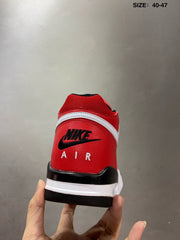 Nike Air Flight 89 High-Top Sneakers Red White Black