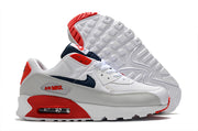 Nike Air Max 90 White Red Navy Sneakers
