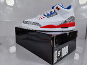 Jordan 3 Retro White Red Blue Sneakers