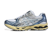 ASICS Gel-Kayano 14 Sneakers in Blue, Silver and White