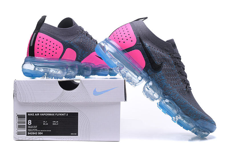 Nike Air VaporMax Flyknit 2 Dark Grey Pink 942843-004