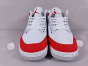 Jordan Air Jordan 3 Retro White Red Sneakers