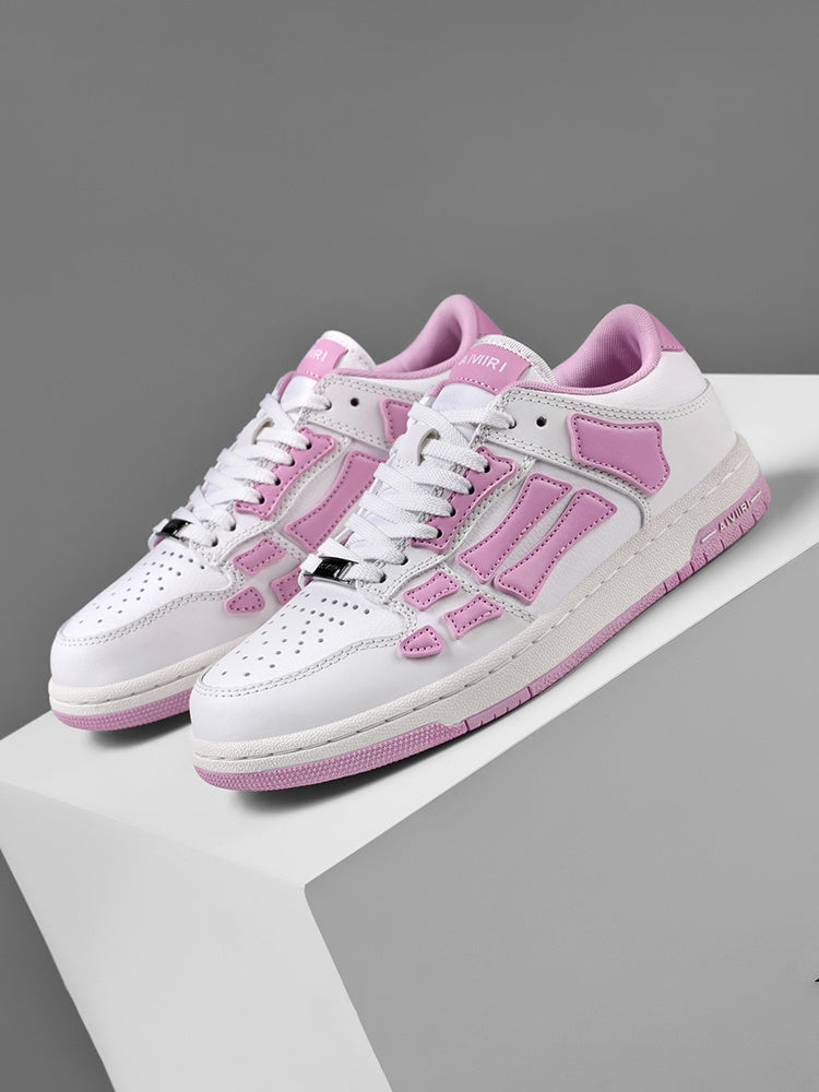 AMIRI Low-Top Sneakers in White and Pink