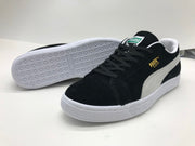 Puma Suede Black and White Low-Top Sneakers