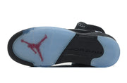 Jordan Air Jordan 5 Retro Black and Silver High-Top Sneakers