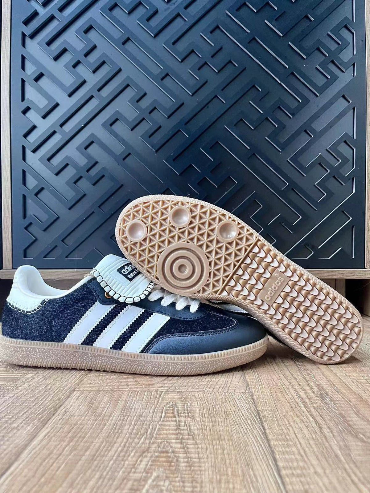 adidas Wales Bonner Sneakers in Black and White