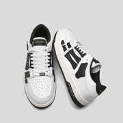 AIVIIRI MFS003-111 White and Black Low-Top Sneakers