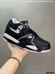 Nike Air Flight Black and White Basketball Sneakers
