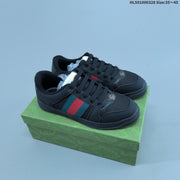 Gucci Distressed Screener Low-Top Sneakers