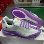 Nike Air Max 720 White and Purple Sneakers