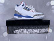 Nike Air Jordan 3 White Blue Elephant Print Sneakers