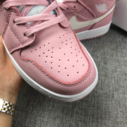 Jordan 1 Mid Pink Women’s Sneakers 555112-100