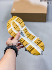 On Cloudnova Flux Sneakers White and Mustard