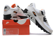 Nike Air Max 90 Sneakers White Grey Black Orange