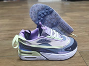 Nike Chunky Sneakers in Purple, Gray and Pale Yellow