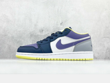 Jordan DJ4342-400 Low-Top Sneakers in Navy and Purple