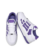 AIMIRI Low-Top Sneakers in White and Purple