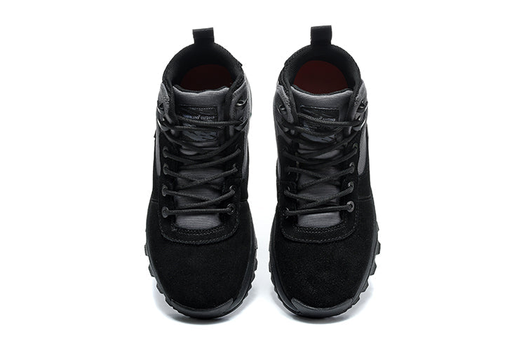 The North Face Waterproof Black Mid-Top Hiking Sneakers