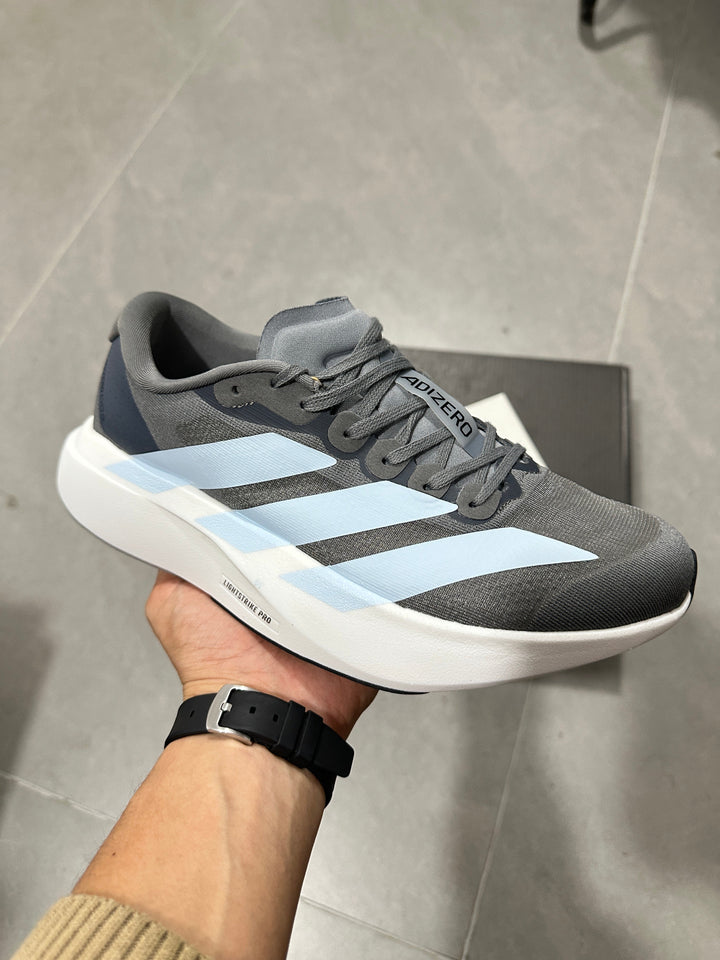 adidas Lightstrike Pro Running Shoes, Grey and White JS4489