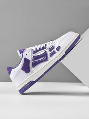 AIMIRI Low-Top Sneakers in White and Purple