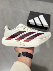 Adidas Lightstrike Pro Running Shoes in White and Burgundy