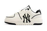 MLB New York Yankees Low-Top Sneakers in White and Black