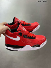 Nike Air Flight 89 High-Top Sneakers Red White Black