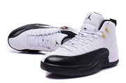 Jordan Air Jordan 12 Retro White and Black High-Top Sneakers