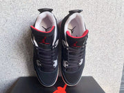Jordan Air Jordan 4 Black Grey Red Sneakers