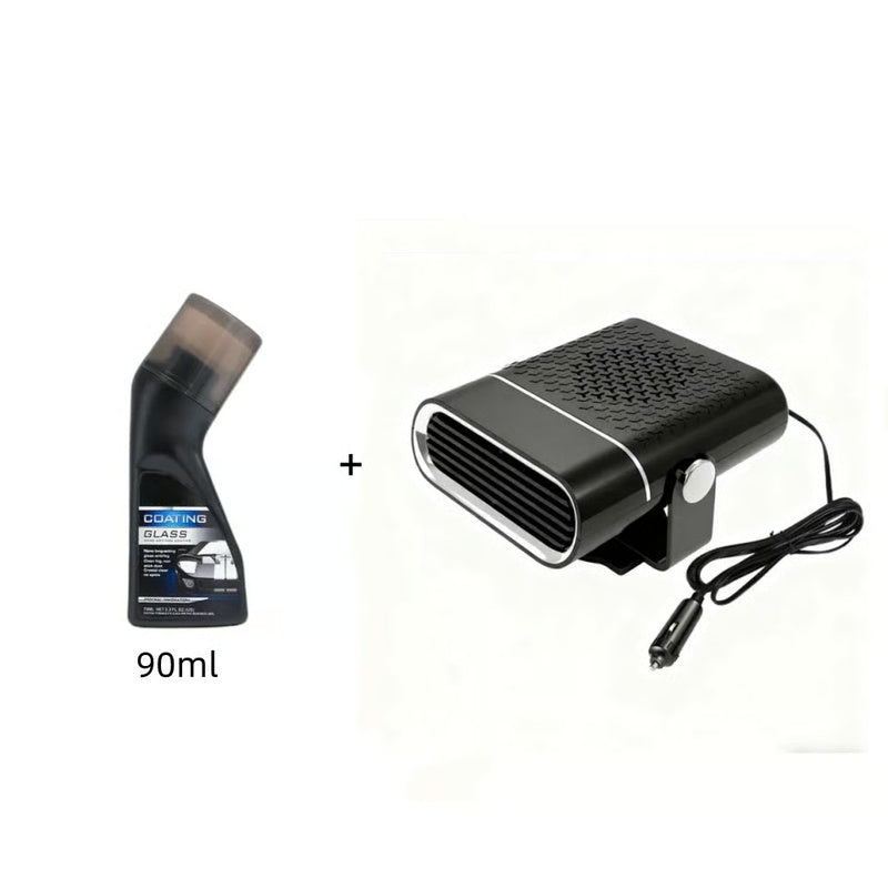 2-in-1 Portable Car Heater with 360° Rotation
