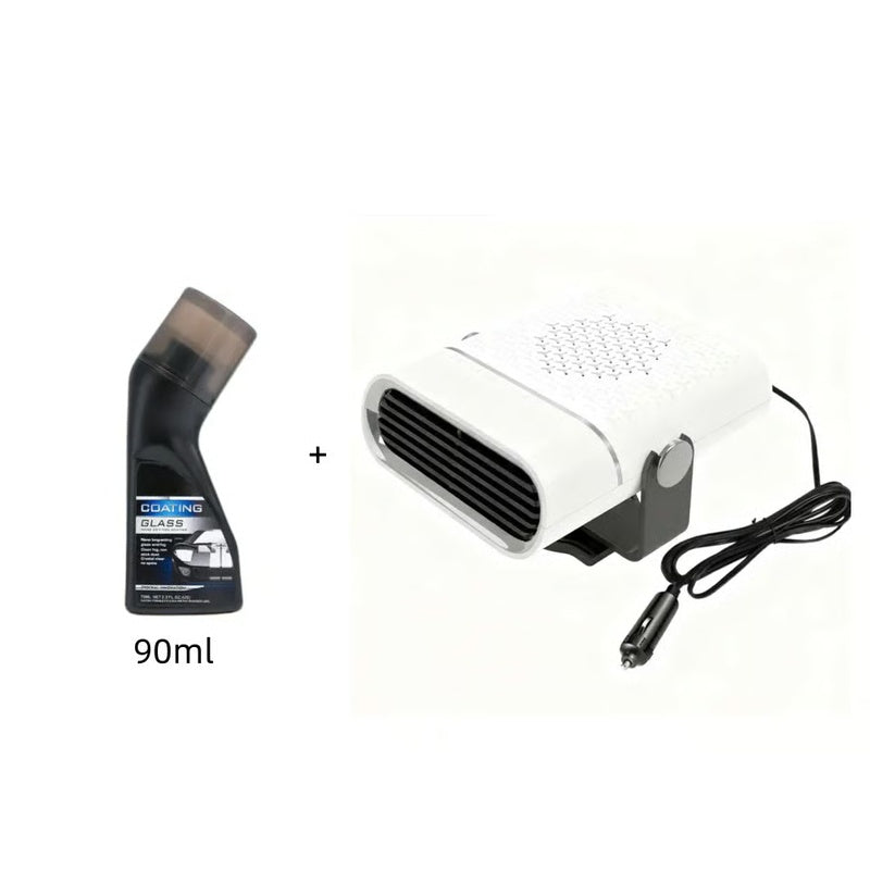 2-in-1 Portable Car Heater with 360° Rotation