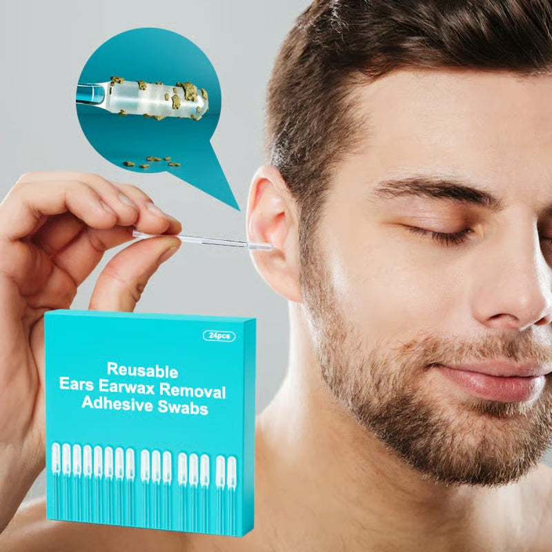 🔥2026 HOT SALE🔥 Reusable Earwax Removal Adhesive Swabs