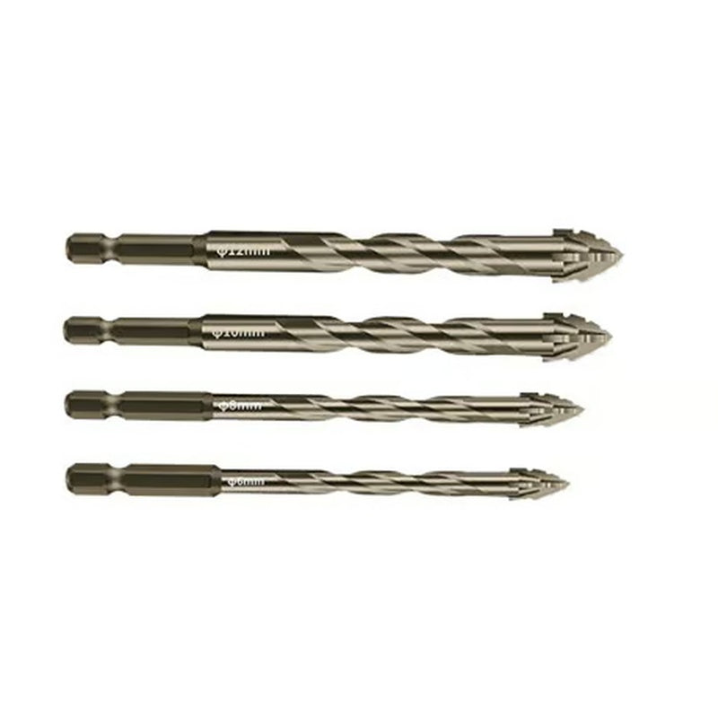 🔥2026 Hot Sale🔥High-Strength 4-Flute Serrated Eccentric Drill Bit Kit